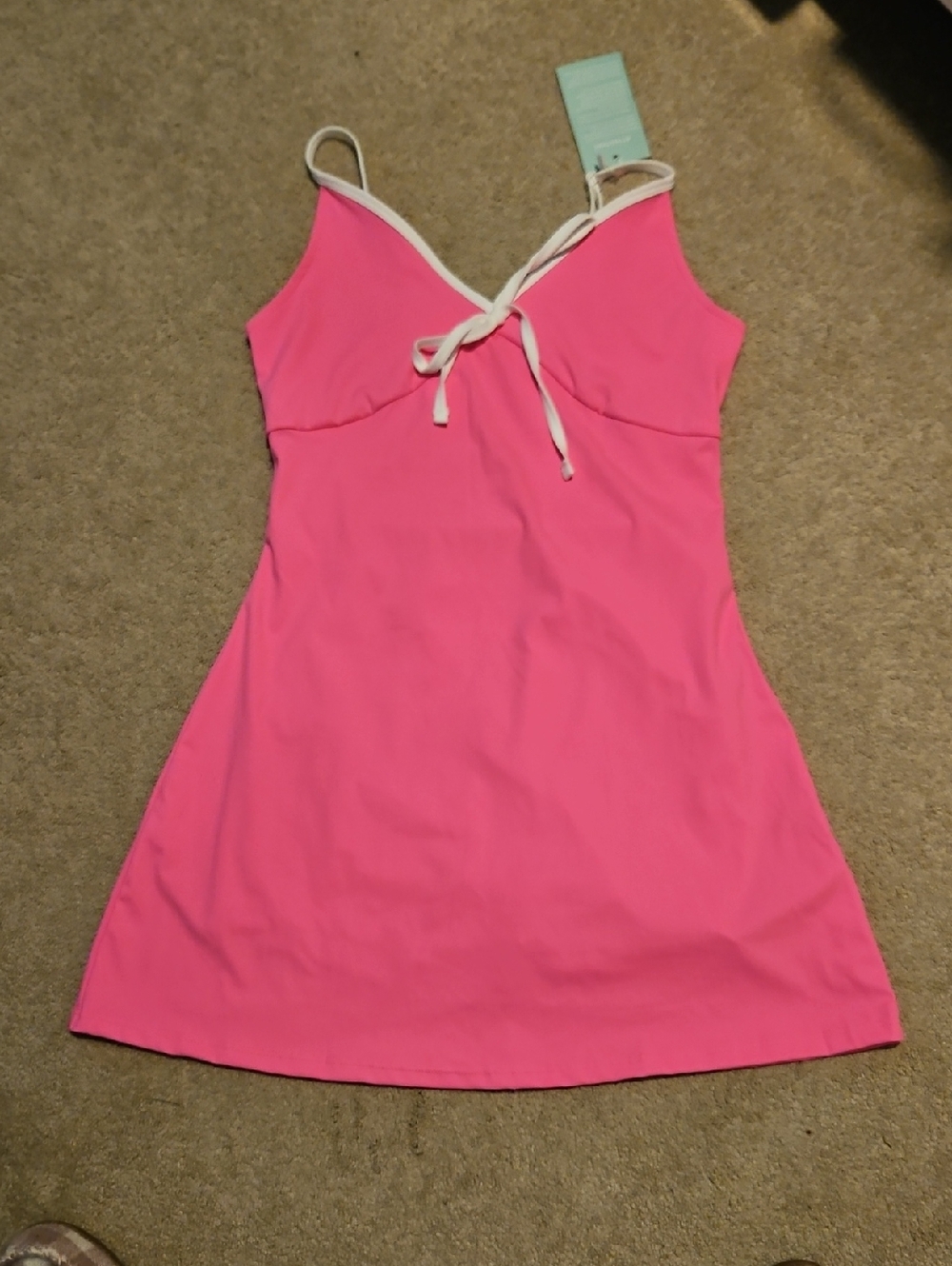 Bright Pink Dress with build in shorts